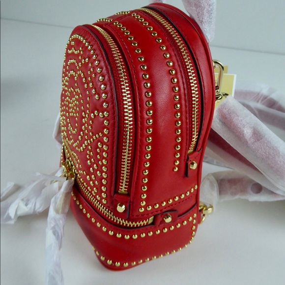 Michael Kors Rhea Mini Stud Leather Backpack NWT - Picture 7 of 8